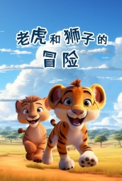 老虎和狮子的冒险 海报